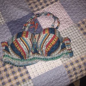 A bikini top with fringe